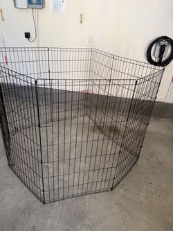 Black Metal Wire Pet Playpen Exercise Pen