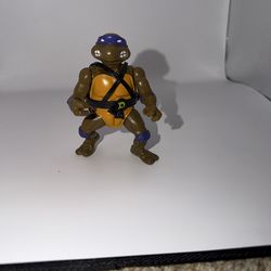 Playmates:  1988 TMNT Donatello Ninja Turtles 4" Action Figure W Vest Vintage