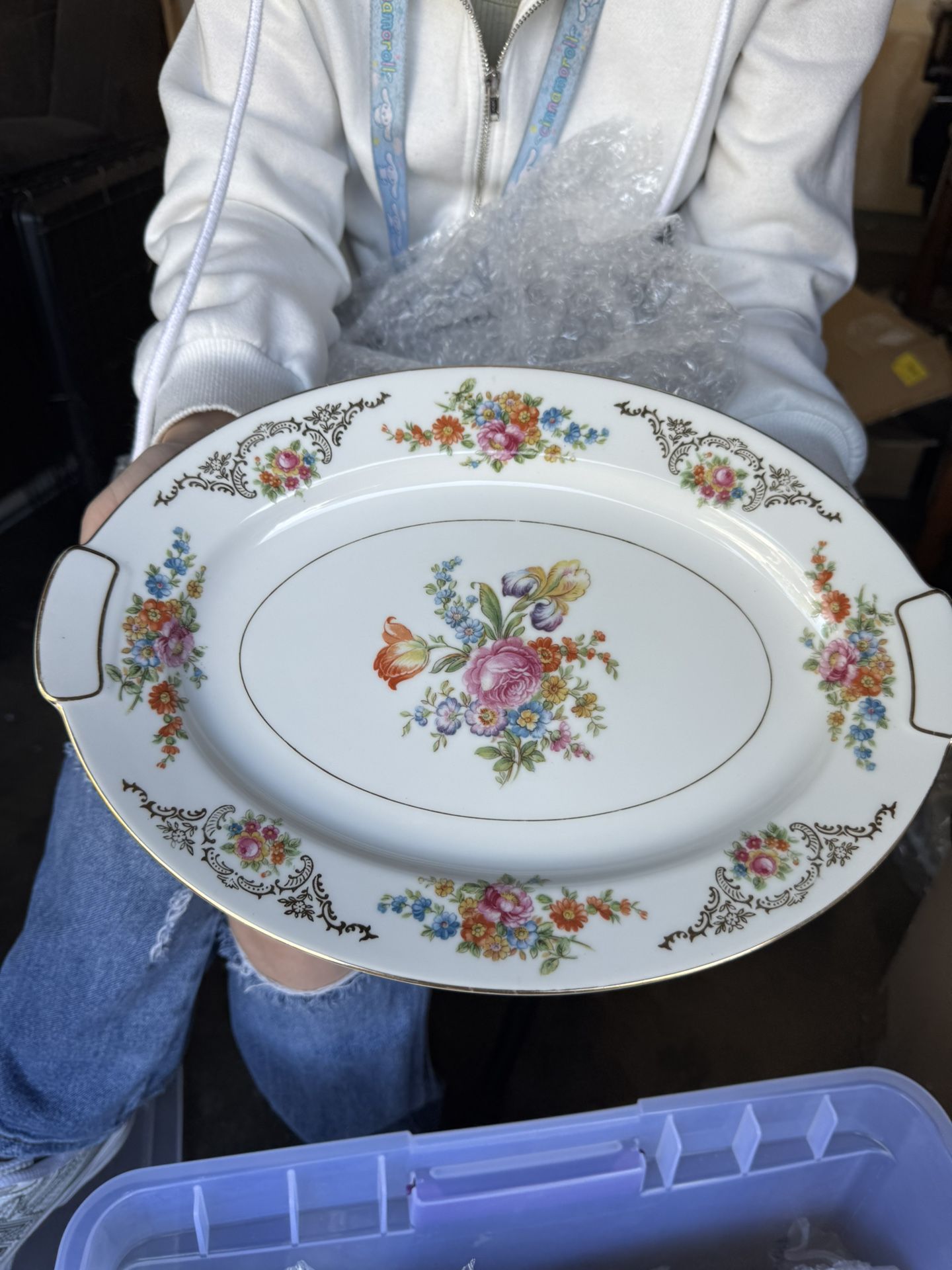 Vintage Richi China Floral Dish Set. READ DESCRIPTION!