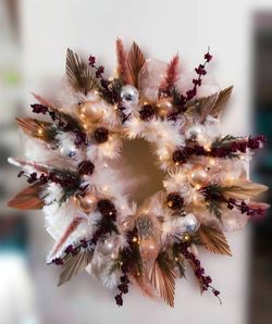 ✨ Elegant Holiday Wreath – Vintage Bulbs + Fairy Lights NEW!!!✨