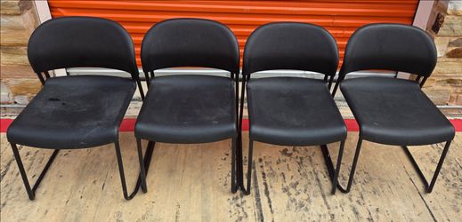 Stackable Black Chairs