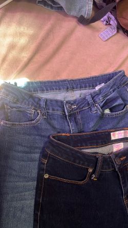 two pairs of size 7 jeans
