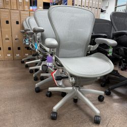 Herman Miller Aeron Classic Size B Ergonomic Office Chair Fully Adjustable with Store Warranty!