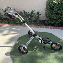 Caddy Tek Golf Push Cart (Lite And Good Condition)