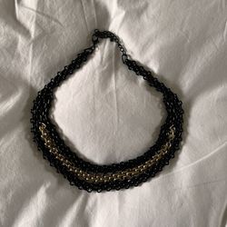Black And Silver Choker