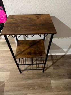 Brown bar stand
