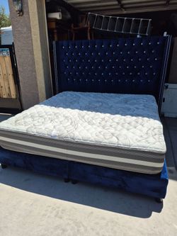 King Size Bed Frame With Mattress,  in very good condition