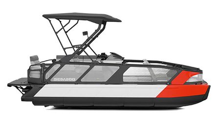 2024 Sea-Doo Pontoon Boat Switch Sport 21 - 230 HP Red