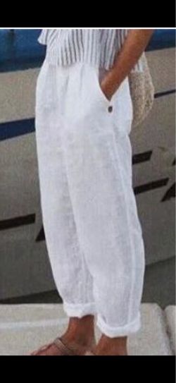 WOMEN’S WHITE BOHO PANTS