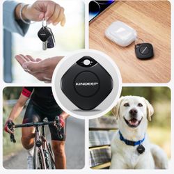 New In Box Air Tag-4Pack:Smart Bluetooth Tracker Item Finder Work with Apple Find My(iOS only)Luggage Tracker for Kids Keys Wallet Bags Pets,Locator T