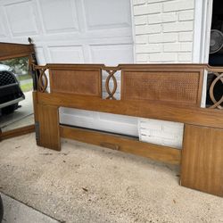King Headboard And Mirror Set 