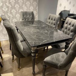 New Dining Table With 6 Chairs - Delivery And Financing Available 
