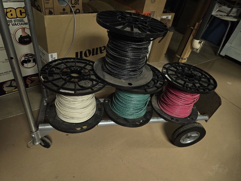 4 Spools #8 AWG THHN Stranded Wire
