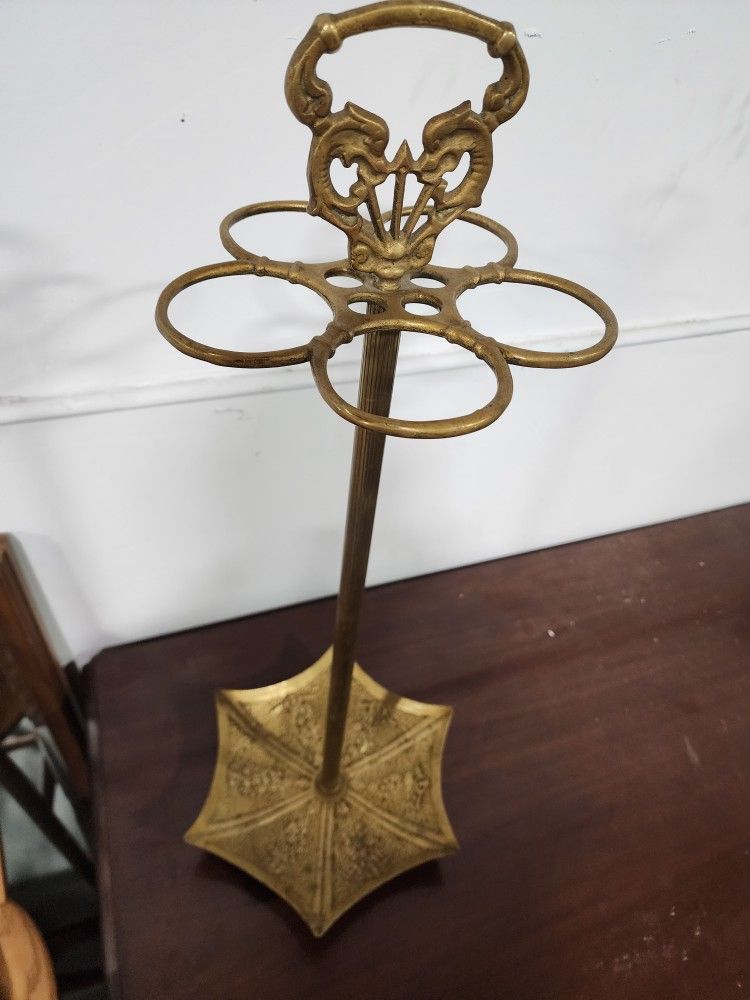 Antique Umbrella Holder Brass