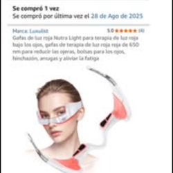 Gafas De Luz Roja Para Ojos 
