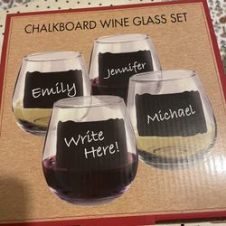 Wine Glass Set Of 4 New