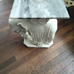 vintage elephant pedestal