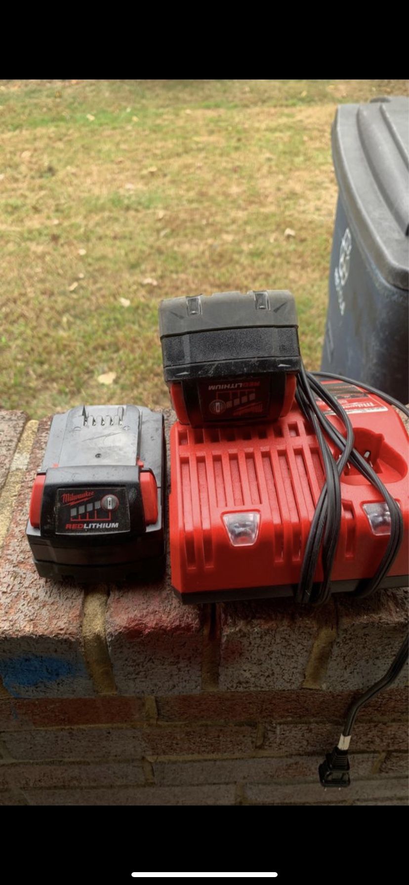 Milwaukee 1/2 impact and 2 battery + charger