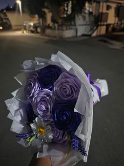 Ribbon flower bouquet
