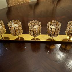Gold Candle Holder Centerpiece