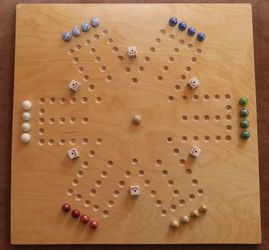 AGGRAVATION BOARD GAME - DOUBLE SIDED WOODEN BOARD GAME