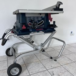 Bosch Table Saw with Stand on Wheels !