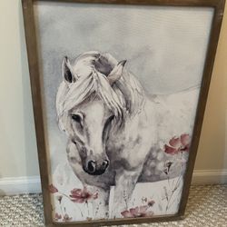 Horse Decor W Lamp And Wall Art - Full Room Decor
