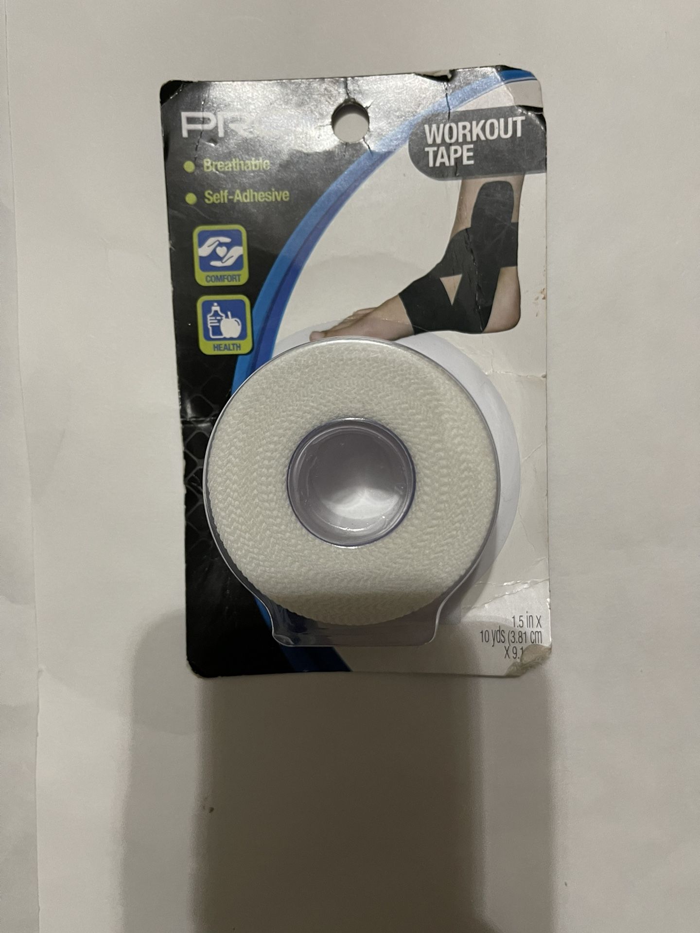 Pro Strength Workout Tape - 1 Roll 1.5 in x 10 Yds New in Sealed Package