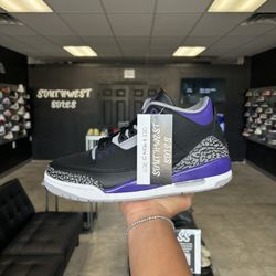 Jordan 3 Court Purple Size 10 Available In Store!