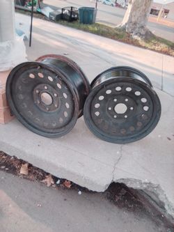 17 Chevy 6lug steel rims for slicks or burn outs