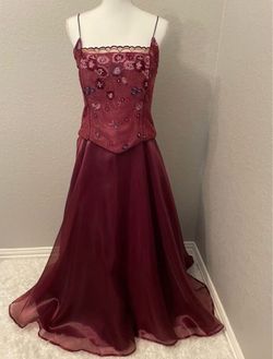 Burgundy Gown