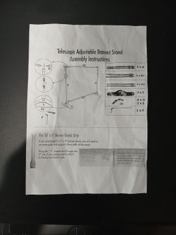 Telescopic Adjustable Banner Stand 10 X 8 