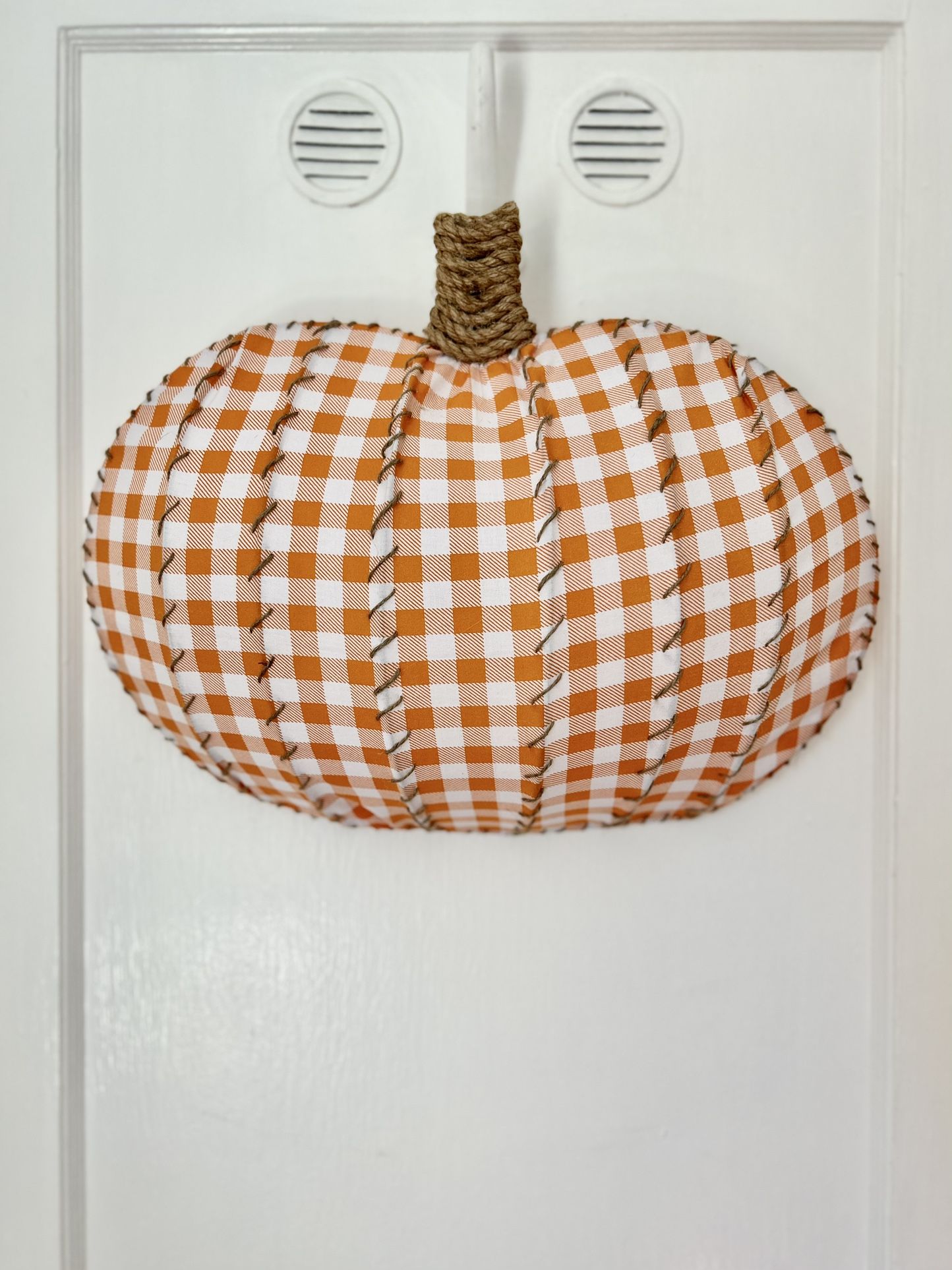 Fabric Pumpkin Wreath