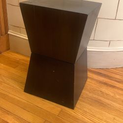 West Elm Used Rustic Geometric Stool/Side Table