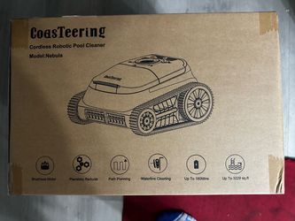 CoasTeering Nebula Cordless Robotic Pool Cleaner – 180 Min – Walls & Waterline