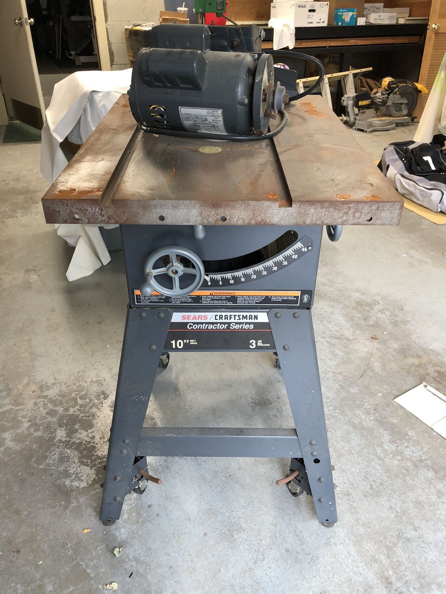 10” craftsman table saw