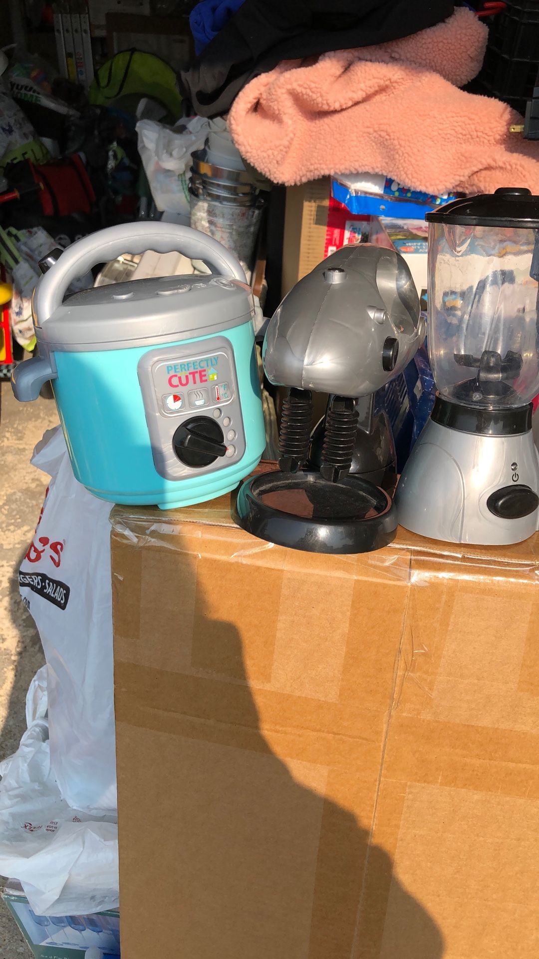 Mixer, blender, coffee maker, and crockpot kids