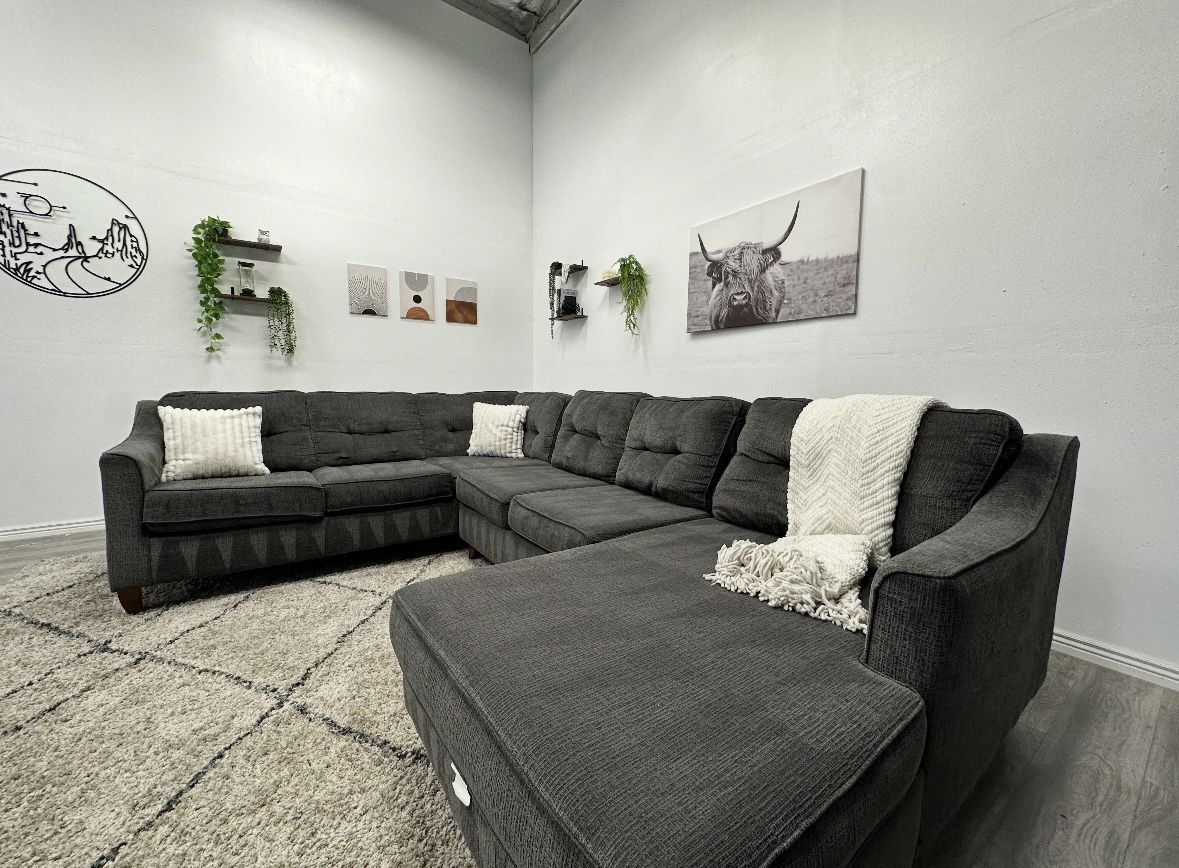 Gray Sectional Couch - Free Delivery