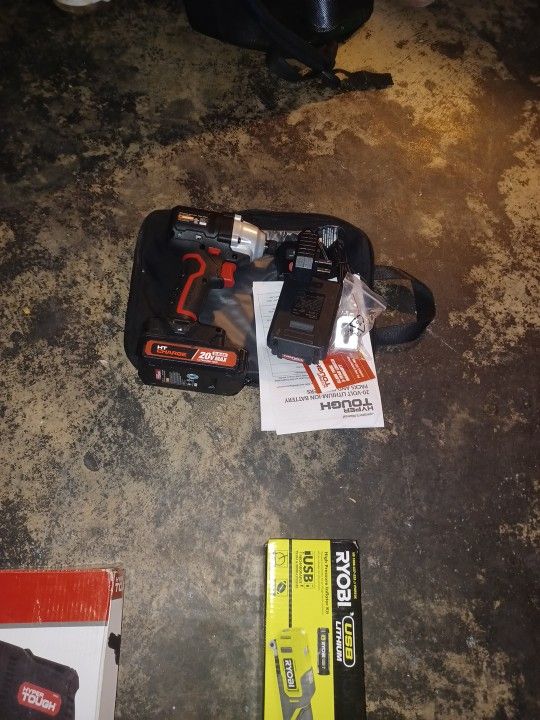 Hyper Tough Impact 20vmax With Charger And Travel Bag Case
