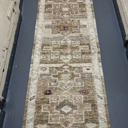 Threshold Geometric Woven Runner Rug