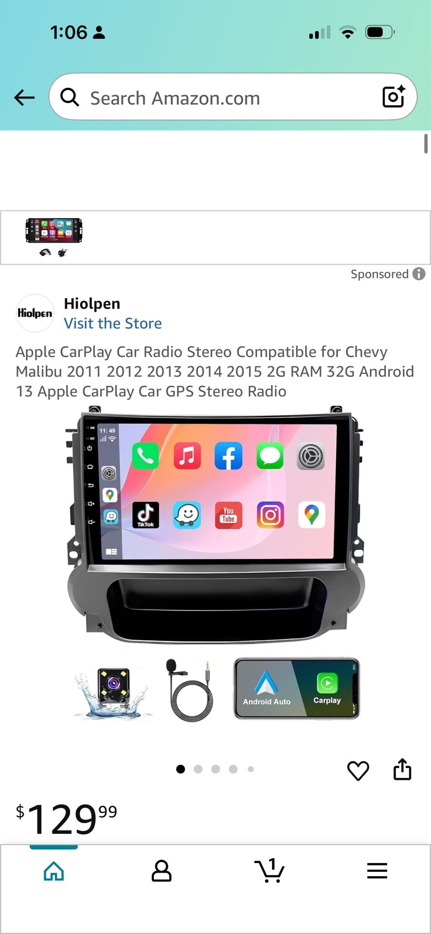 Apple Car Play For Malibu Eco