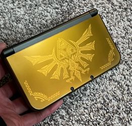 Nintendo New 3DS XL Zelda Gold Hyrule Edition Handheld Console System Bundle Tested Works