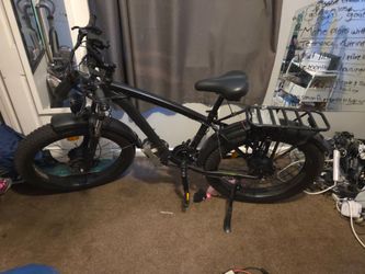 Black electric bike
