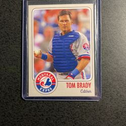 Tom Brady , Expos Baseball Rookie Card