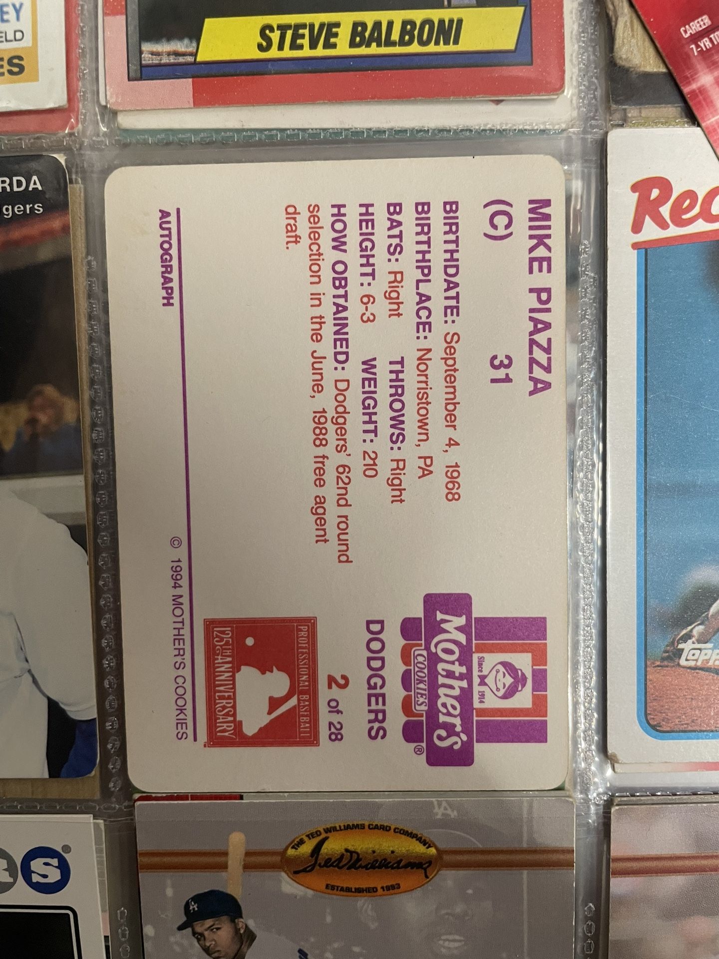 Mike Piazza Baseball Card 1994 for Sale in Highland, CA - OfferUp