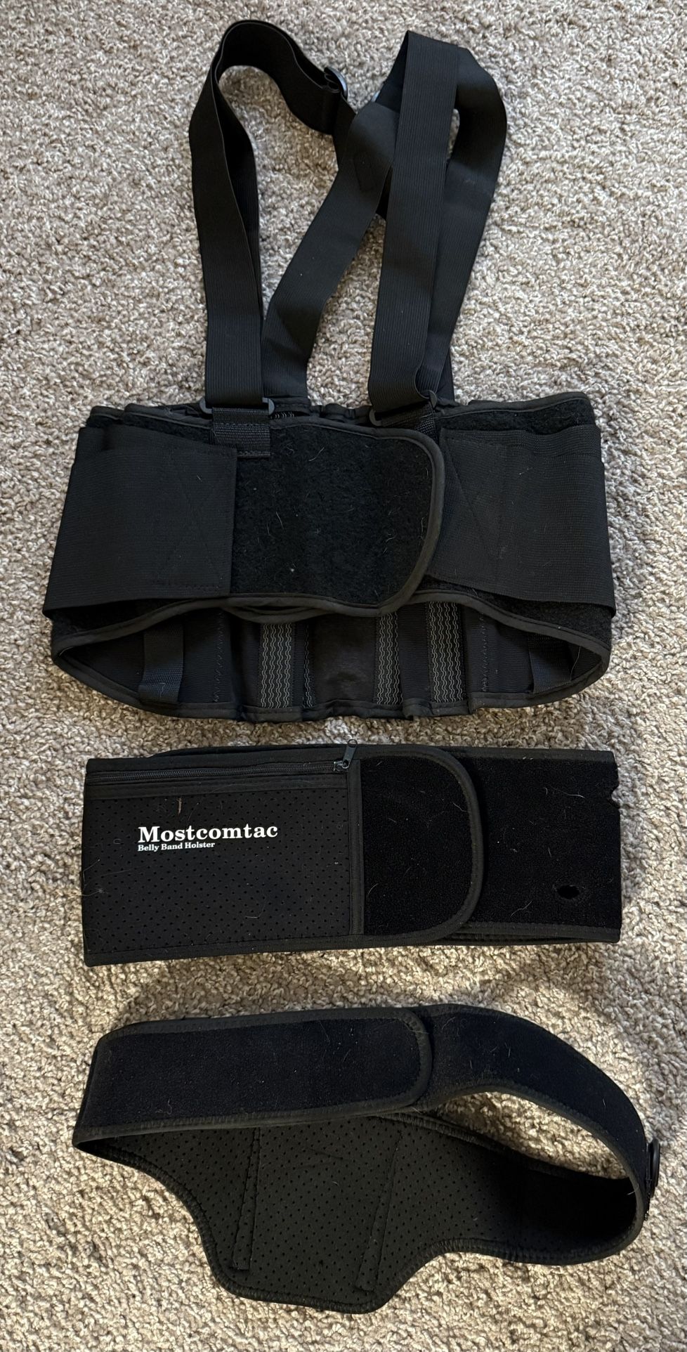 Back Support Belt Size Medium Belly Holster