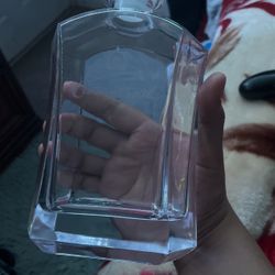 Brand new engraved glass bottle 