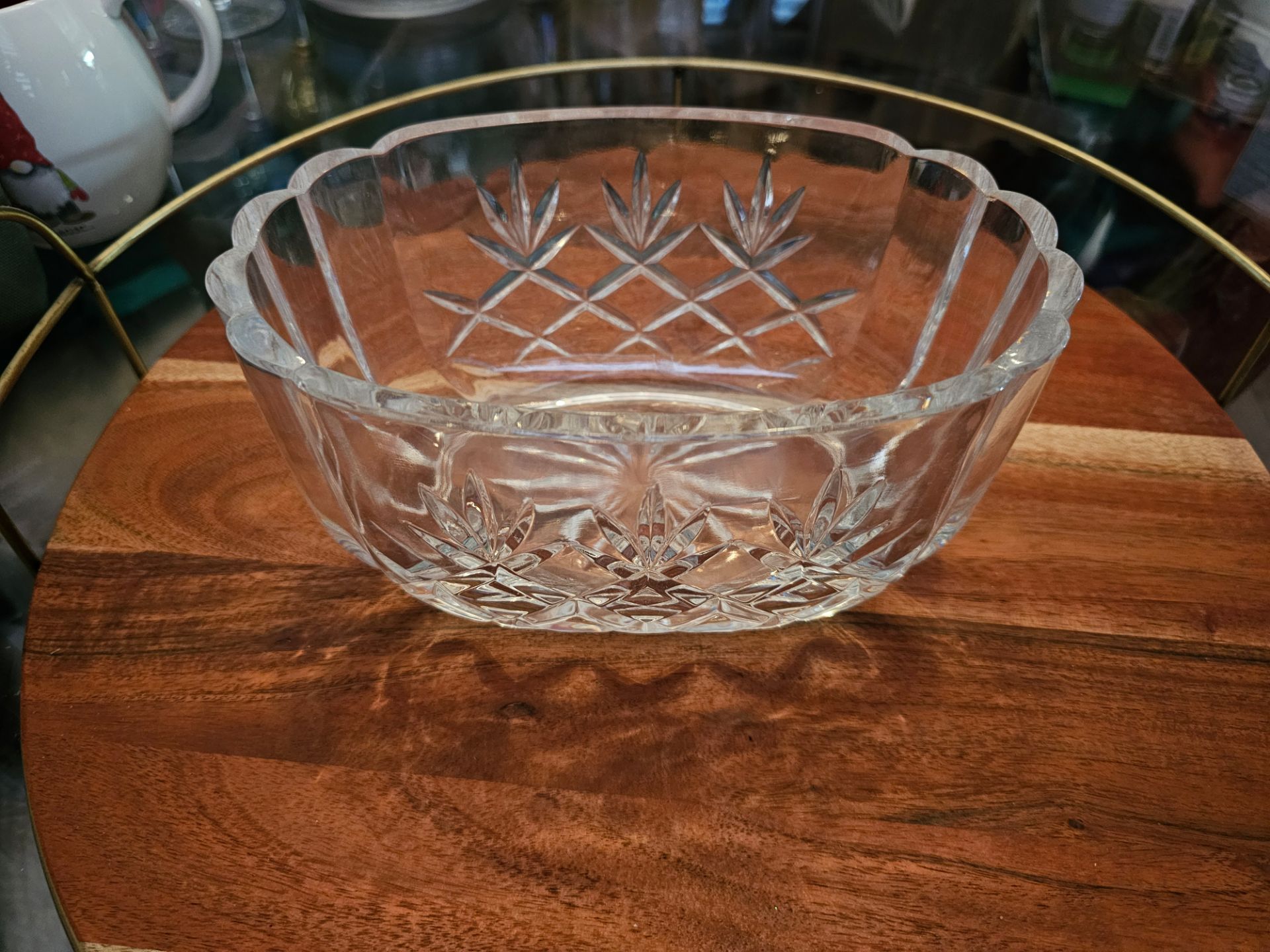 Crystal Oval Bowl 8x5