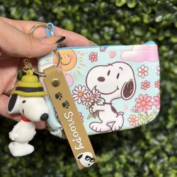 Snoopy Coin Purse With Key Chain 