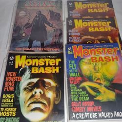 Bundle Of Five Vintage Horror Magazines $35